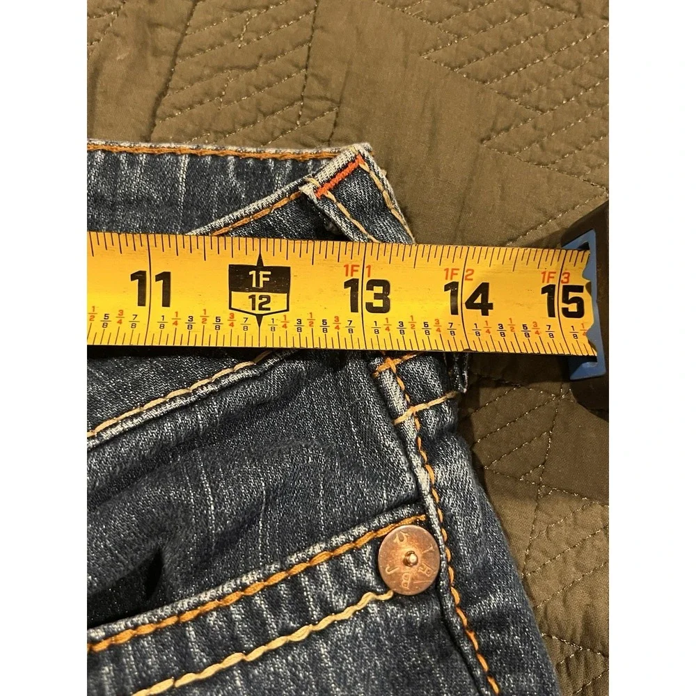 True Religion Women's Blue Jeans Vintage Made In USA Size‎ 26 Stella Big T